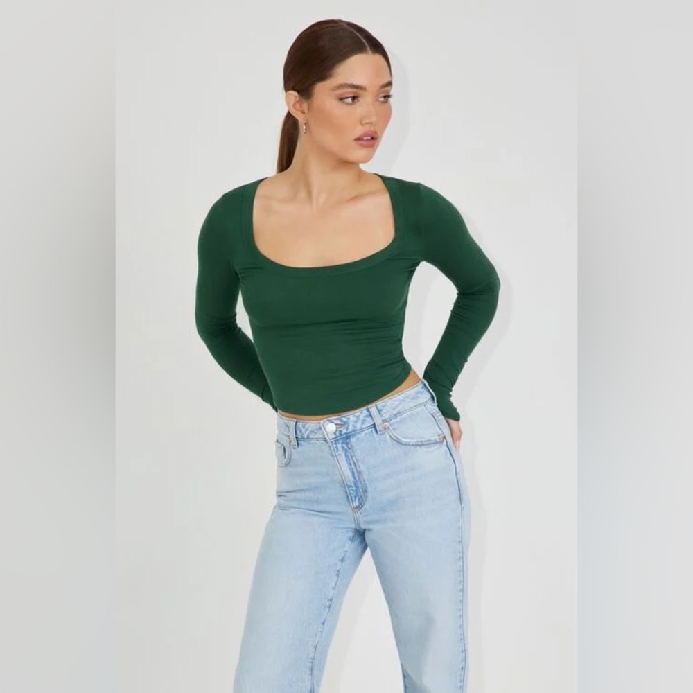 Garage Pamela Long Sleeve Scoop Neck Top